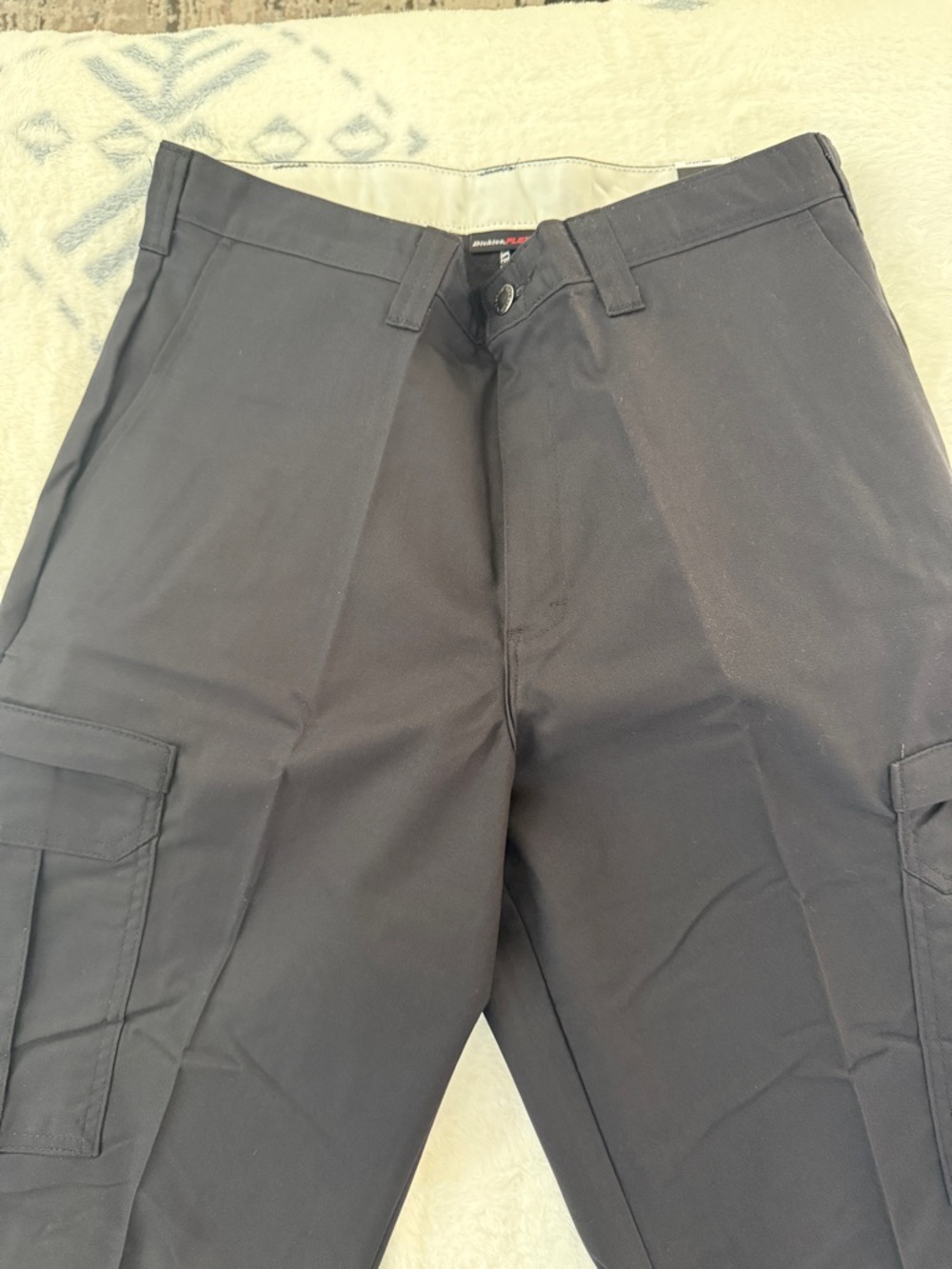 Dickies Black Cargo Pants with Side Pockets